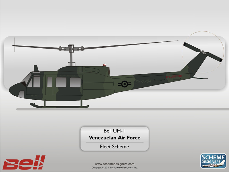 Warbirds Bell UH-1 Venezuelan Air Force by Scheme Designers