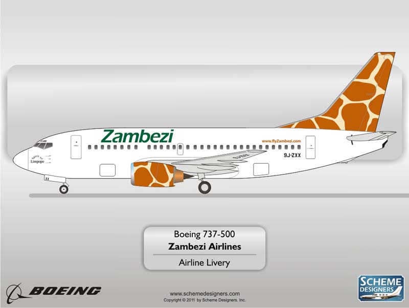 Zambezi Airlines B737-500